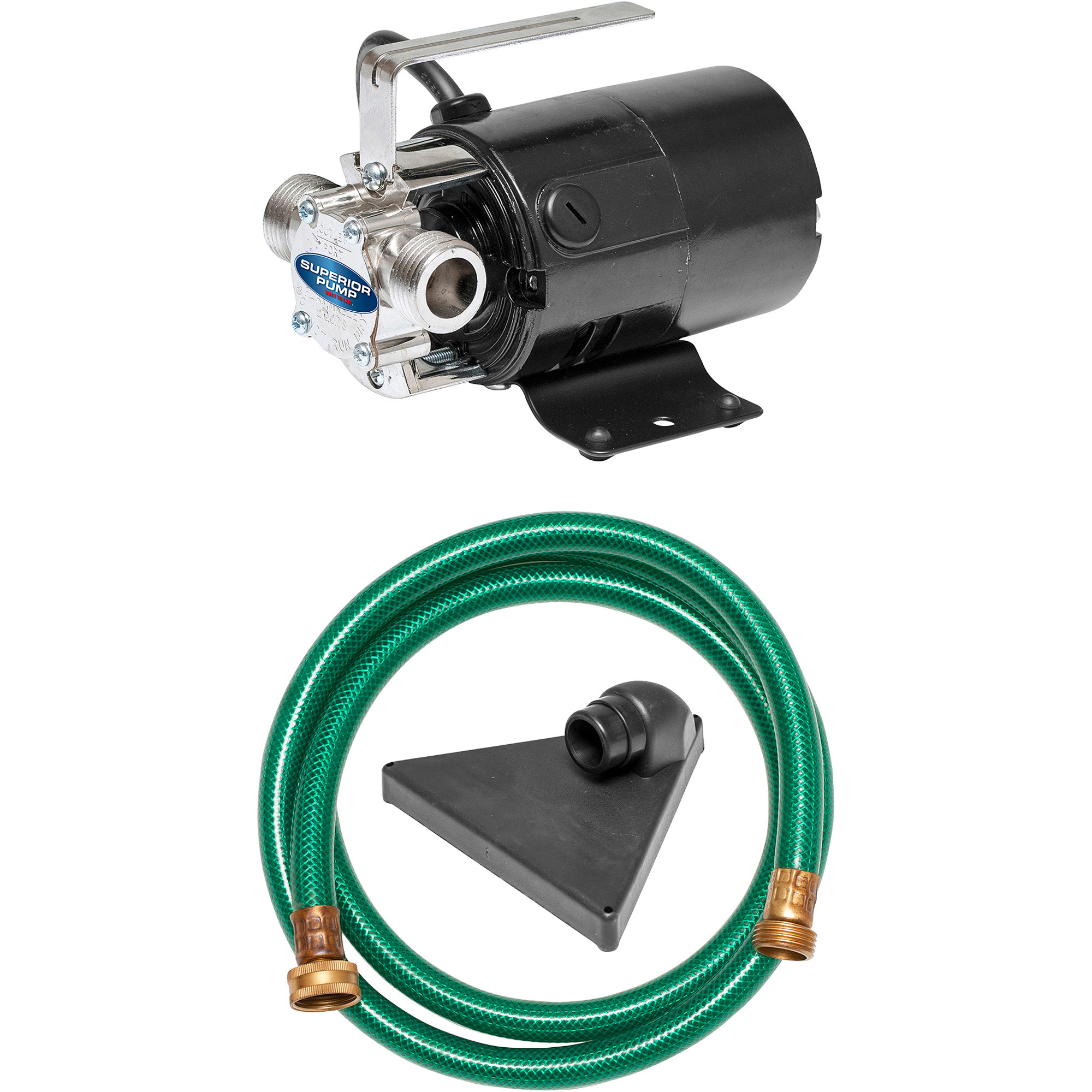 Superior Pump Aluminum/Stainless Steel Transfer Pump, 330 GPH, 3/4in. Ports, 115 Volts, Model# 90040